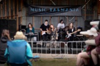 The Band Ysla performing on the Homebrew stage at Falls Fest, Marion Bay, Tas